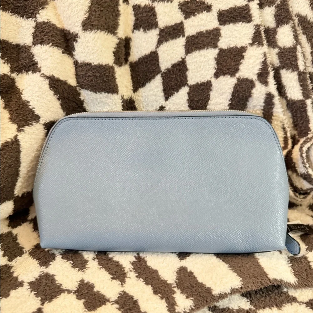 NWT Coach Cosmetic Case light blue